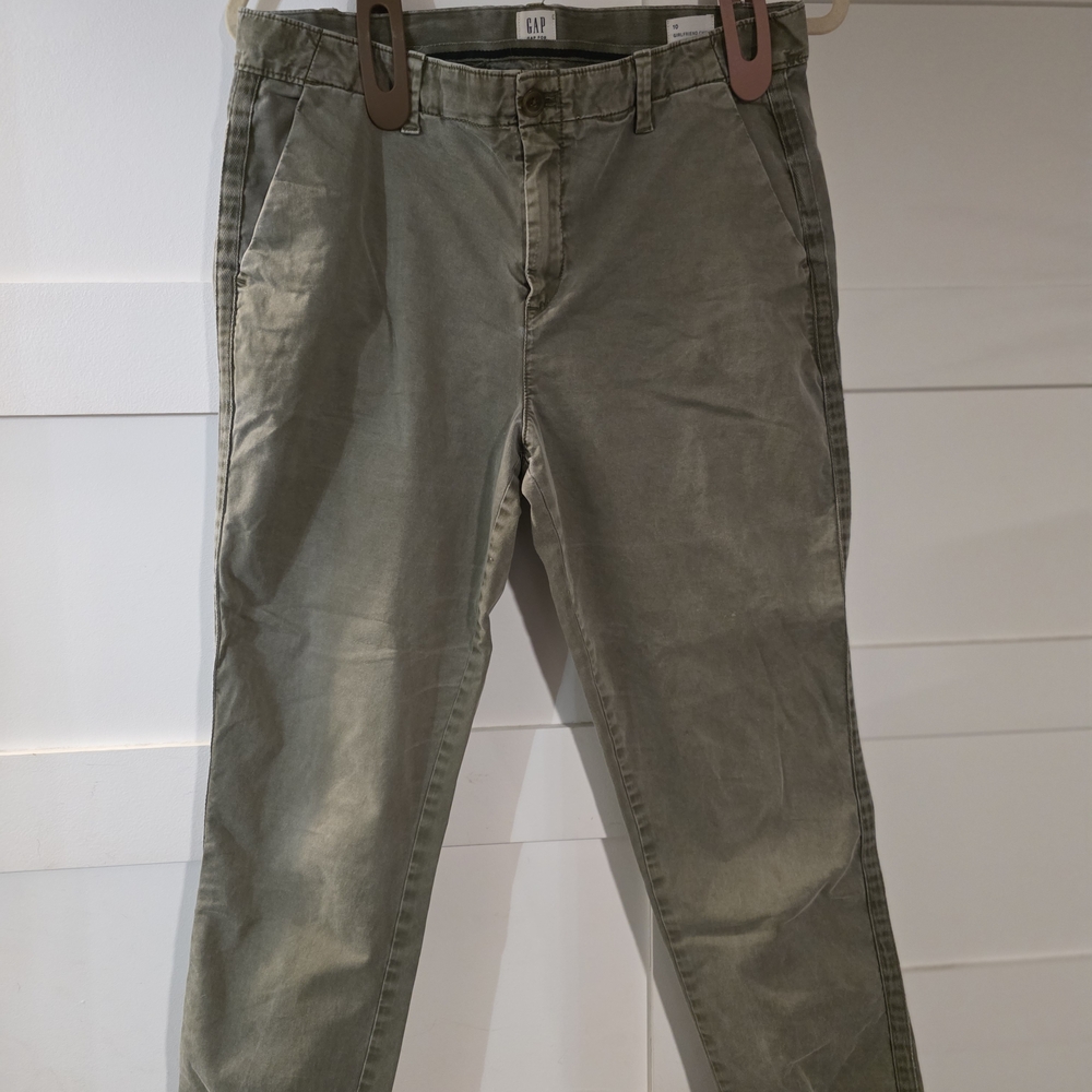 GAP Women's Olive Chino Pants Khaki